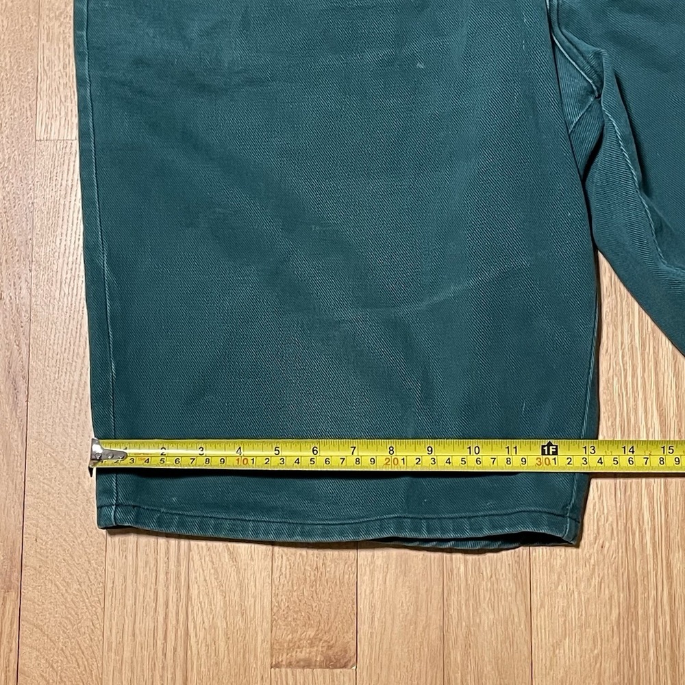 Vtg 90s BOSS Cargo Jeans Shorts Baggy Skater Hip Hop Made In USA‎ Embroidered 38 - Picture 5 of 6